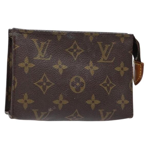 LOUIS VUITTON Monogram Poche Toilette 15 Pouch M47546 LV Auth 130707 - Picture 1 of 16